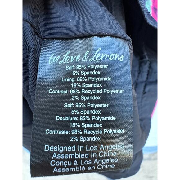 For Love & Lemons Yara Floral Mini Fairy Whimsigoth Velvet Babydoll Dress Sz XL - Picture 15 of 16